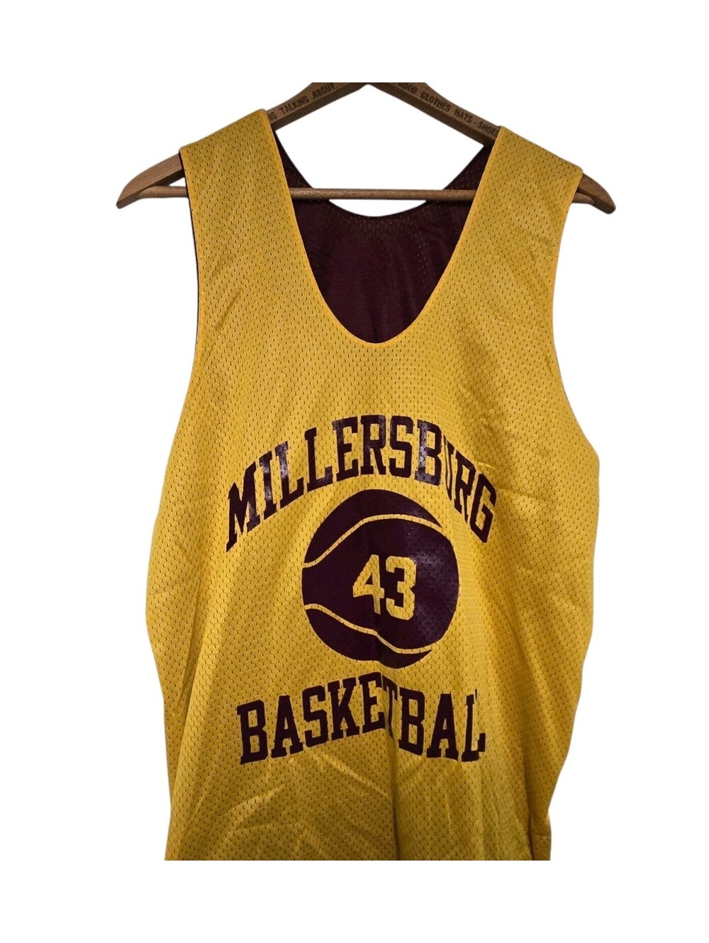 VTG Champion Basketball Jersey Mens L Reversible Mesh Tank USA Millersburg PA